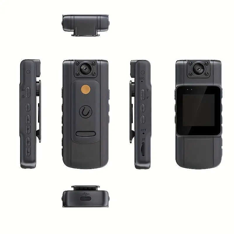 Mini caméra portable avec écran HD IPS et rotation 180°